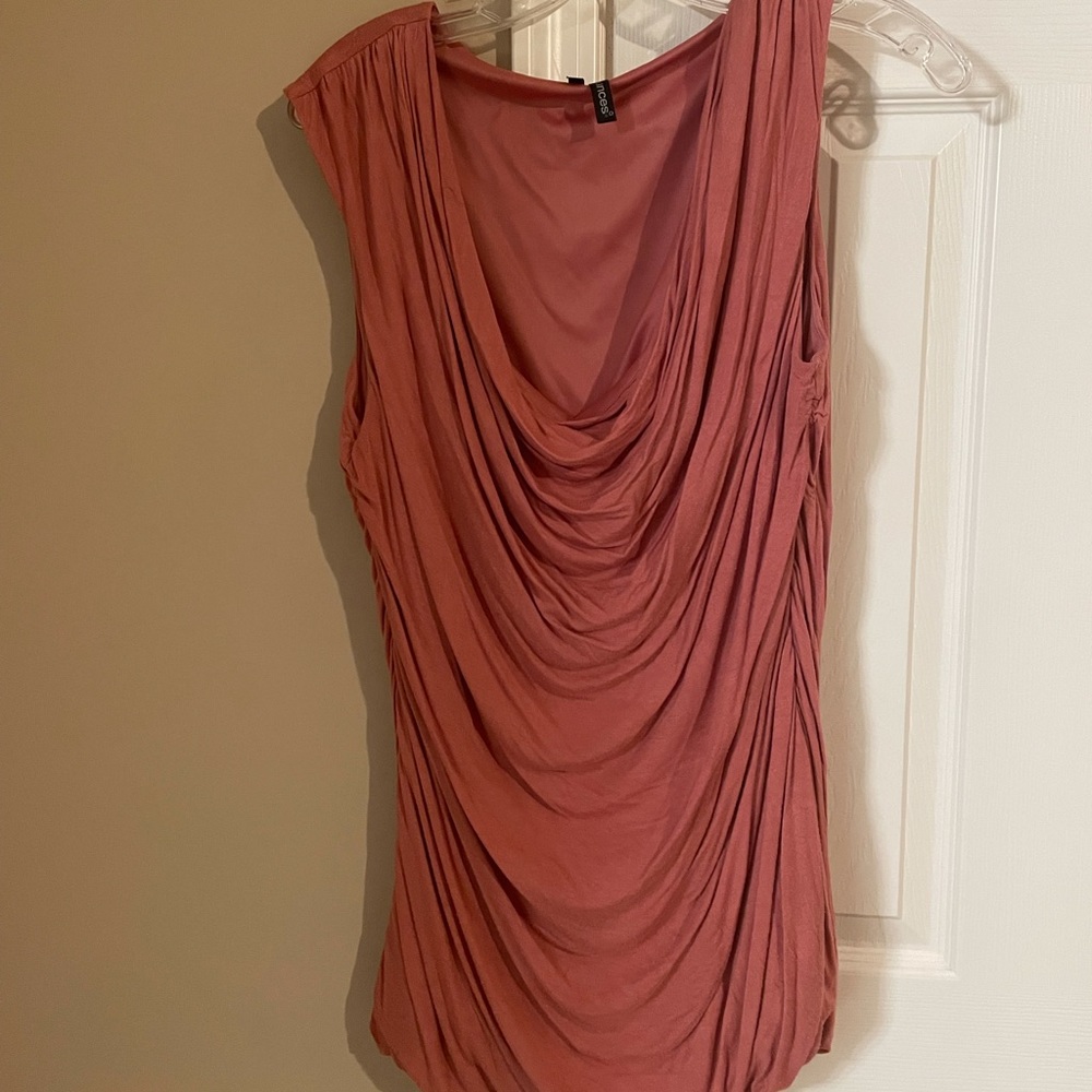 Soft pink sleeveless top